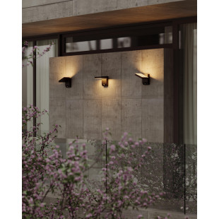 Maxlight W0471 Lampa Zewnętrzna Z Czujnikiem Ruchu Ladis 20W Czarny Ip65 MaxLight
