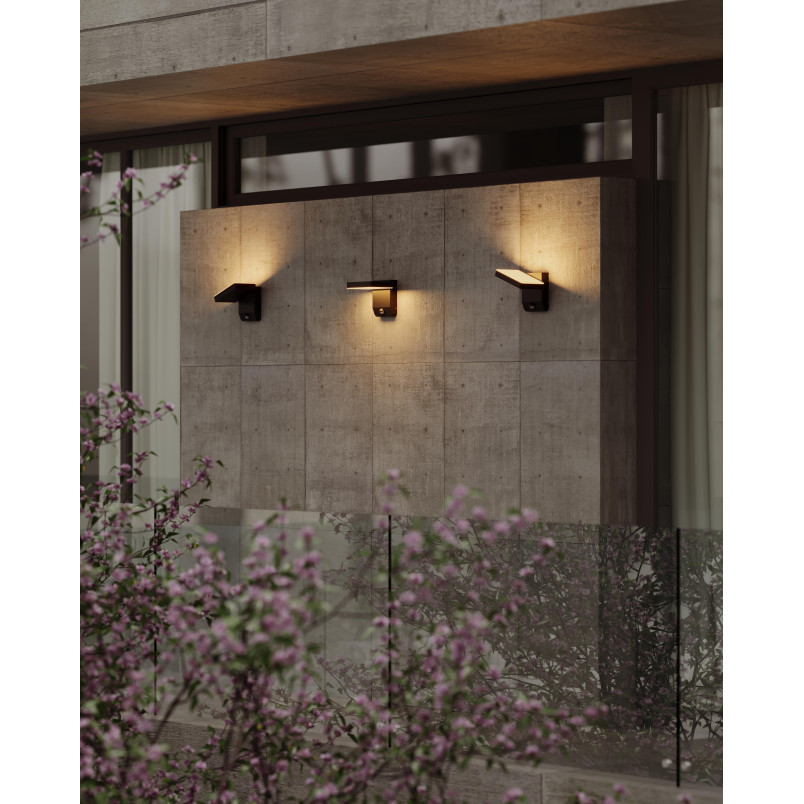 Maxlight W0471 Lampa Zewnętrzna Z Czujnikiem Ruchu Ladis 20W Czarny Ip65 MaxLight