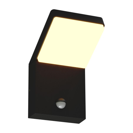 Maxlight W0472 Lampa Zewnętrzna Z Czujnikiem Ruchu Fiss 20W Czarny Ip66 MaxLight