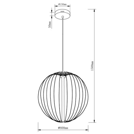 Maxlight P0677 Lampa Wisząca Nelson 31W  MaxLight