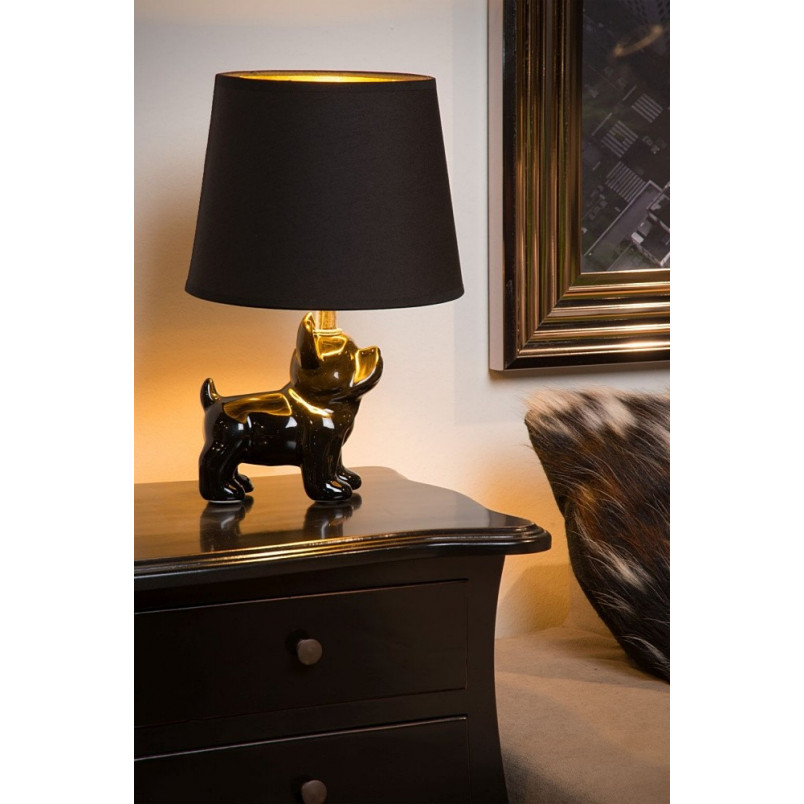 Lampa stołowa Sir Winston czarna - Lucide | Elegancki design