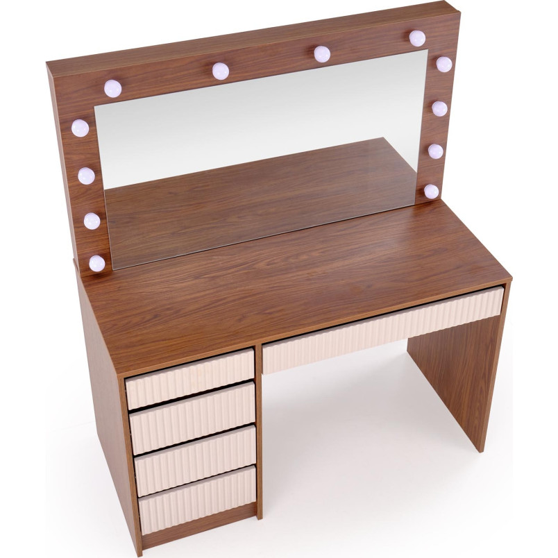 Toaletka Halmar Hollywood XL: Lustro LED, 5 szuflad | Kup Teraz