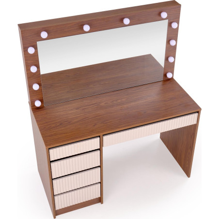 Toaletka Halmar Hollywood XL: Lustro LED, 5 szuflad | Kup Teraz