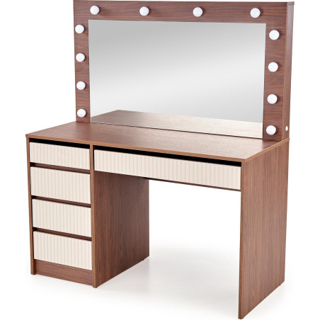 Toaletka Halmar Hollywood XL: Lustro LED, 5 szuflad | Kup Teraz