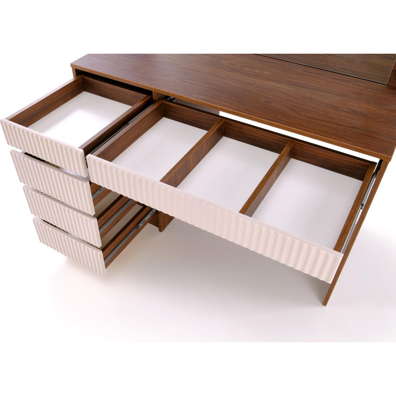 Toaletka Halmar Hollywood XL: Lustro LED, 5 szuflad | Kup Teraz