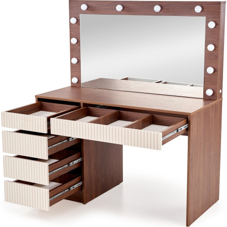 Toaletka Halmar Hollywood XL: Lustro LED, 5 szuflad | Kup Teraz