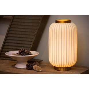 Lampa stołowa Gosse 33 biała Lucide | Japandi, Ceramika