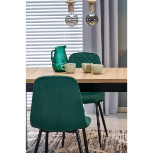 Stół rozkładany Gizmo 120-160cm | Halmar | Dąb Artisan / Czarny