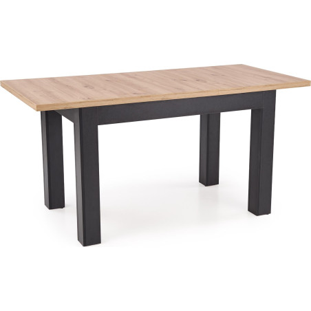 Stół rozkładany Gizmo 120-160cm | Halmar | Dąb Artisan / Czarny