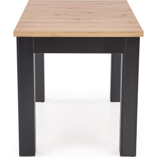 Stół rozkładany Gizmo 120-160cm | Halmar | Dąb Artisan / Czarny