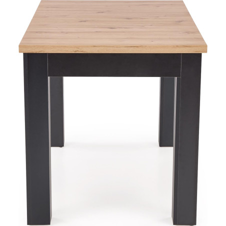 Stół rozkładany Gizmo 120-160cm | Halmar | Dąb Artisan / Czarny