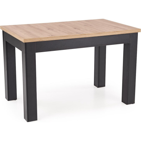 Stół rozkładany Gizmo 120-160cm | Halmar | Dąb Artisan / Czarny