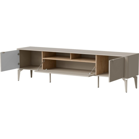 Szafka RTV Beluci 200x40 - Kaszmir/Dąb, Halmar | Salon