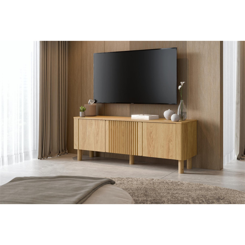 Szafka RTV Arango 150x40 dąb hikora - Halmar | Nowoczesny Design