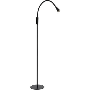Lampa podłogowa regulowana Zozy LED czarna marki Lucide