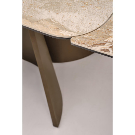 Stół rozkładany Vesna 180-260cm | Halmar - Beżowy marmur