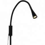 Lampa podłogowa LED Zozy | Regulowana, Czarna | Lucide