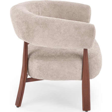 Fotel wypoczynkowy Udon cappuccino/orzech - Halmar | Komfort i styl