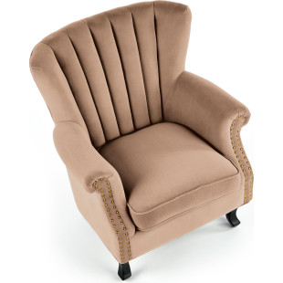 Fotel welurowy Titan beżowy Halmar - Elegancja i Komfort