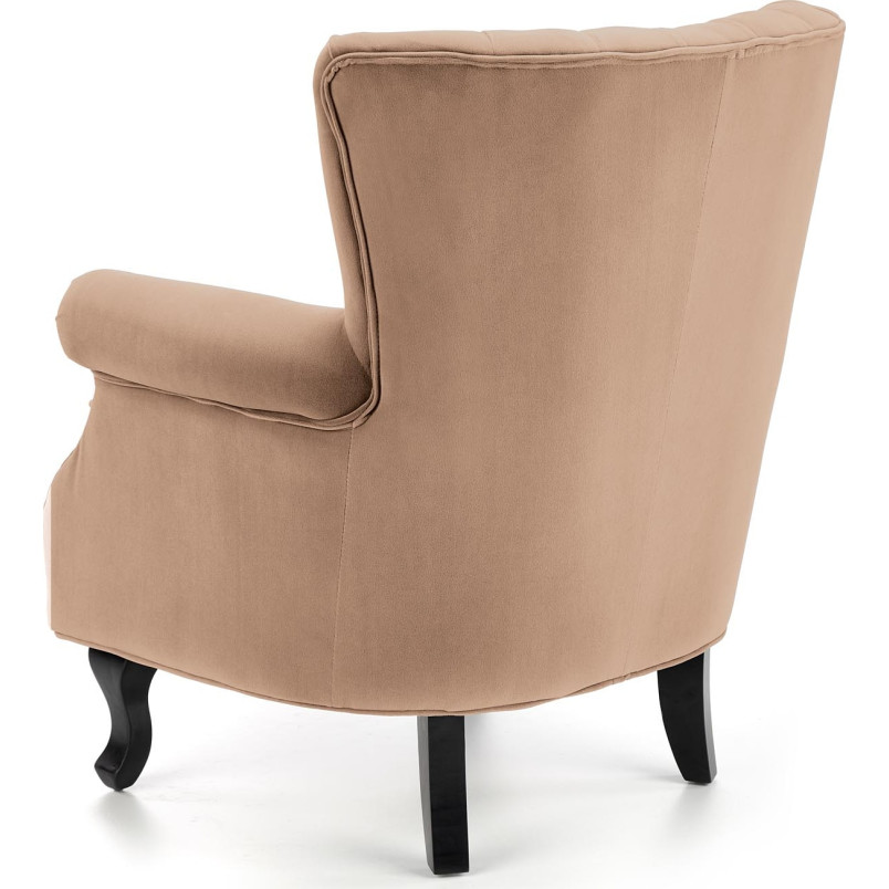 Fotel welurowy Titan beżowy Halmar - Elegancja i Komfort