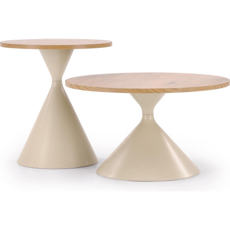 Zestaw stolików Pilar Halmar | Dąb Naturalny - Stylowy Design