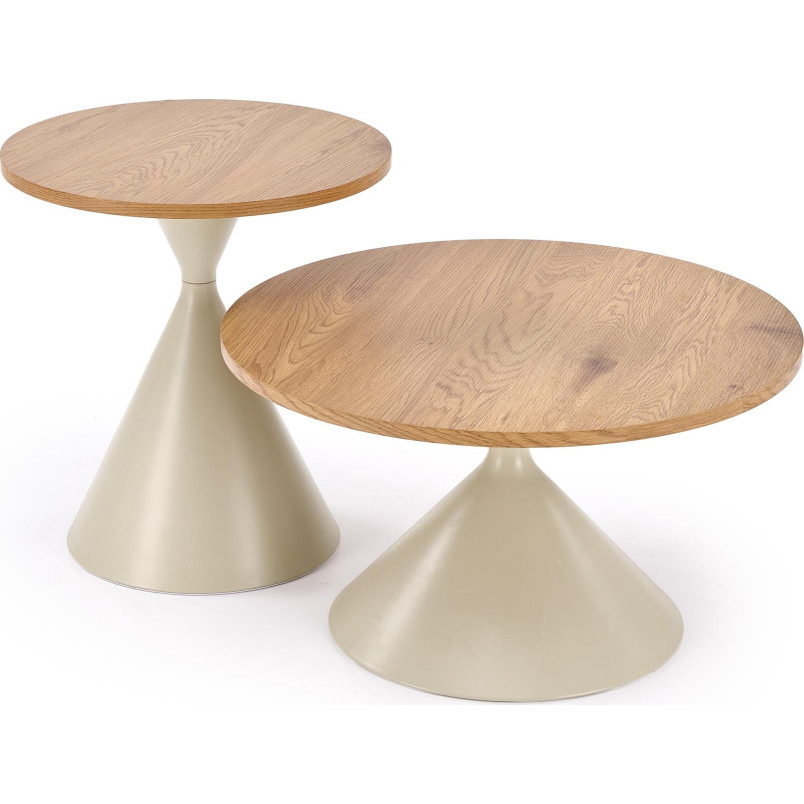 Zestaw stolików Pilar Halmar | Dąb Naturalny - Stylowy Design