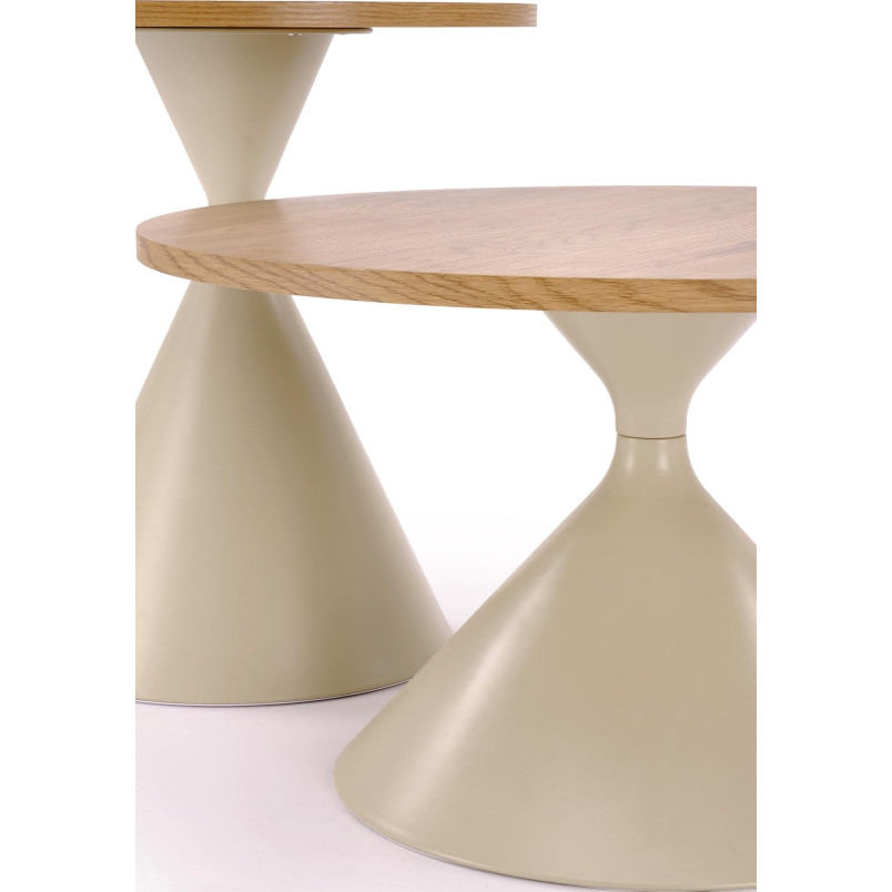 Zestaw stolików Pilar Halmar | Dąb Naturalny - Stylowy Design