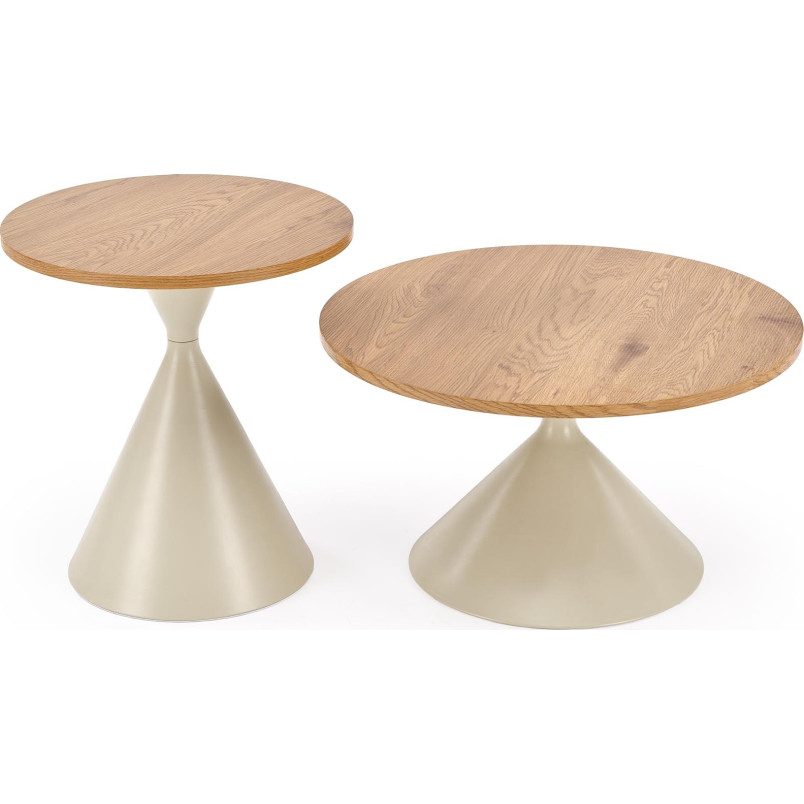 Zestaw stolików Pilar Halmar | Dąb Naturalny - Stylowy Design