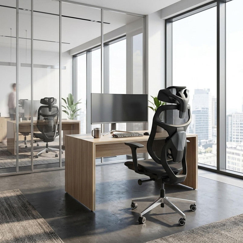 Fotel biurowy ergonomiczny Otis Halmar - Komfort i regulacja