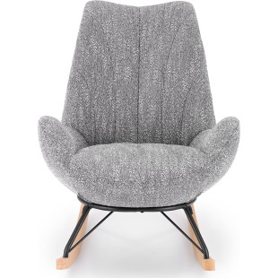 Fotel bujany Luis Halmar - Komfortowy design w odcieniach popielu