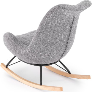 Fotel bujany Luis Halmar - Komfortowy design w odcieniach popielu