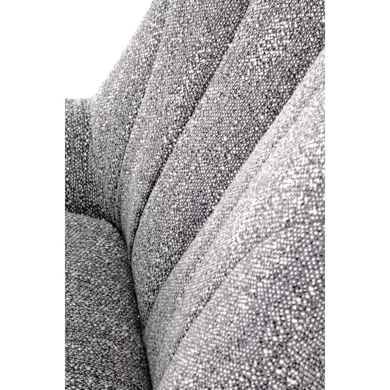 Fotel bujany Luis Halmar - Komfortowy design w odcieniach popielu