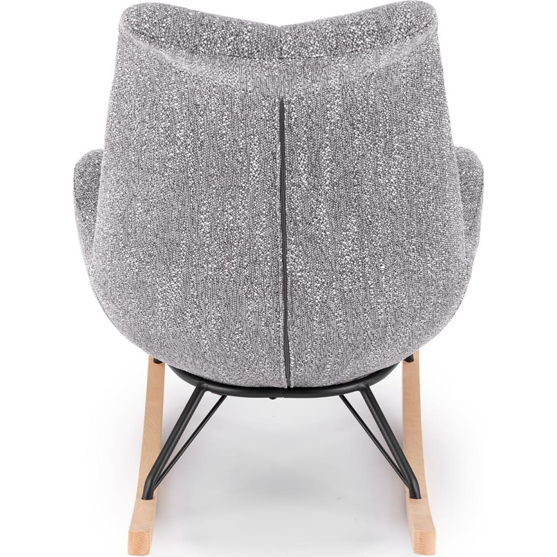 Fotel bujany Luis Halmar - Komfortowy design w odcieniach popielu
