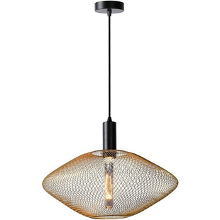 Lampa Wisząca Mesh Geo Mosiężna | Lucide - Nowoczesny Design