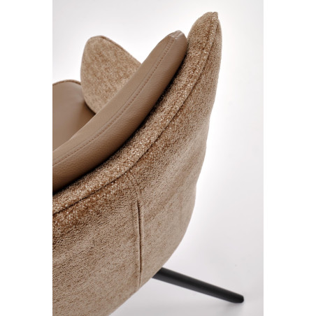 Fotel obrotowy K611 Halmar | Brązowy, wysokie oparcie