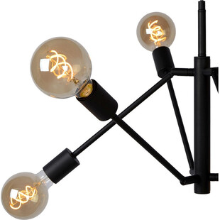 Lampa Loft Lester VI Czarna | Lucide - Nowoczesny Design
