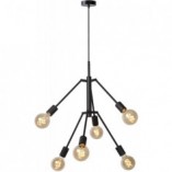 Lampa Loft Lester VI Czarna | Lucide - Nowoczesny Design