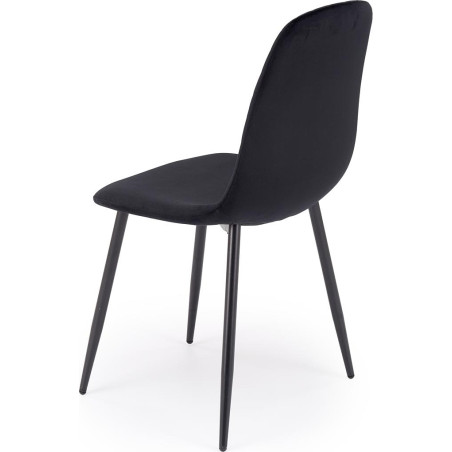 Krzesło welurowe czarne K608 Halmar | Komfort i styl