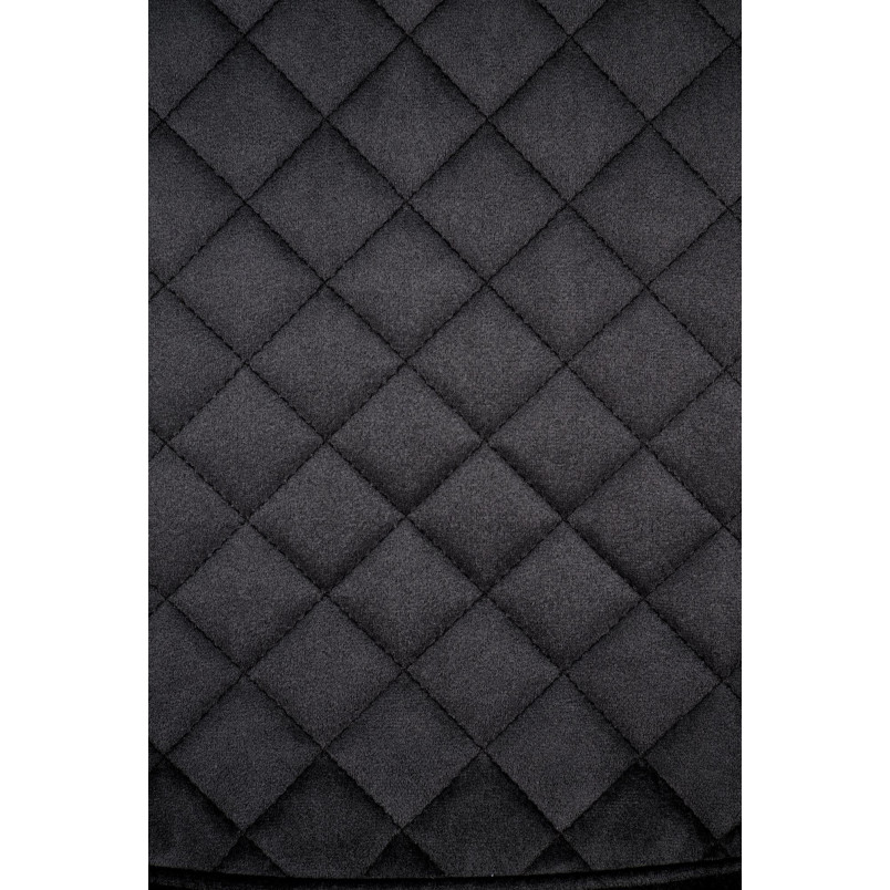 Krzesło welurowe czarne K608 Halmar | Komfort i styl