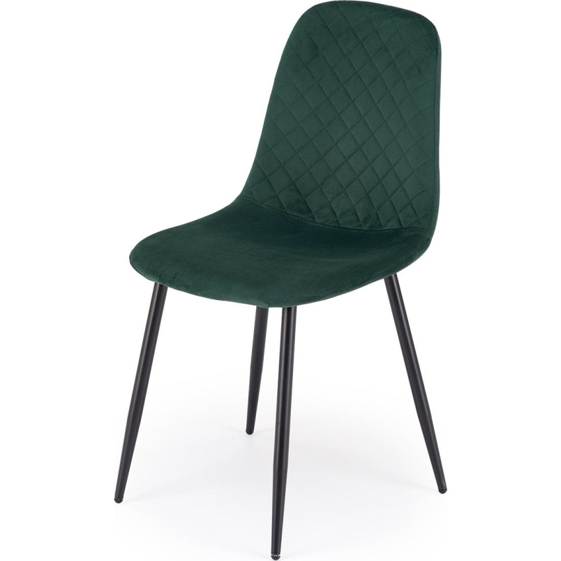Krzesło welurowe zielone K608 Halmar | Komfort i styl