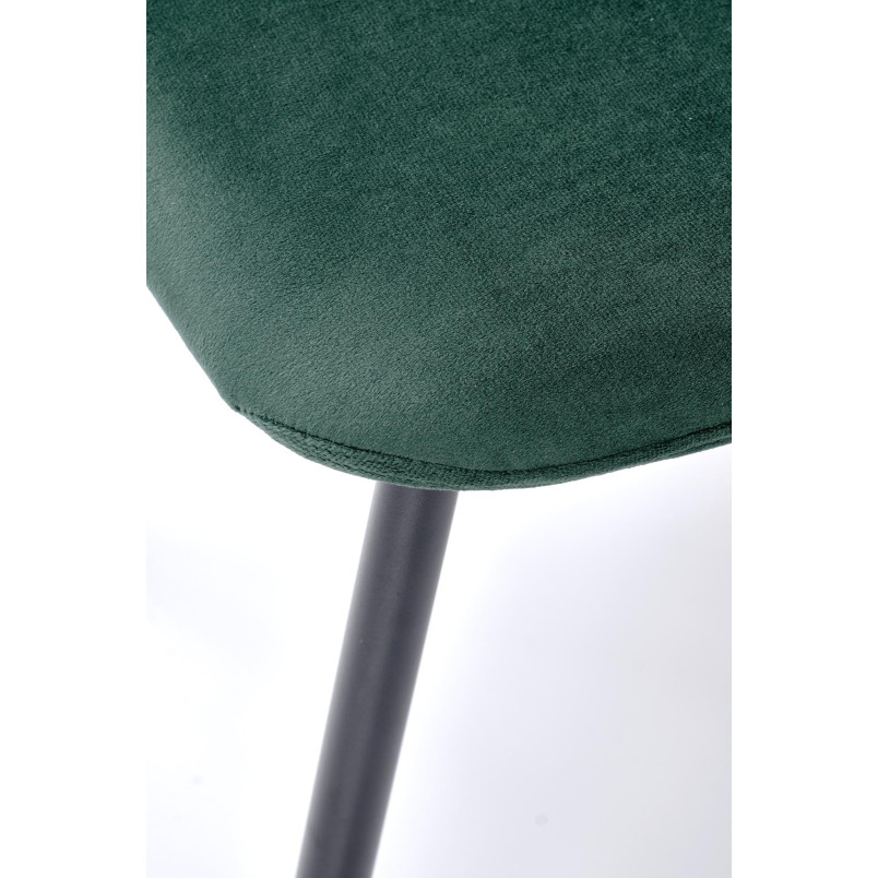 Krzesło welurowe zielone K608 Halmar | Komfort i styl
