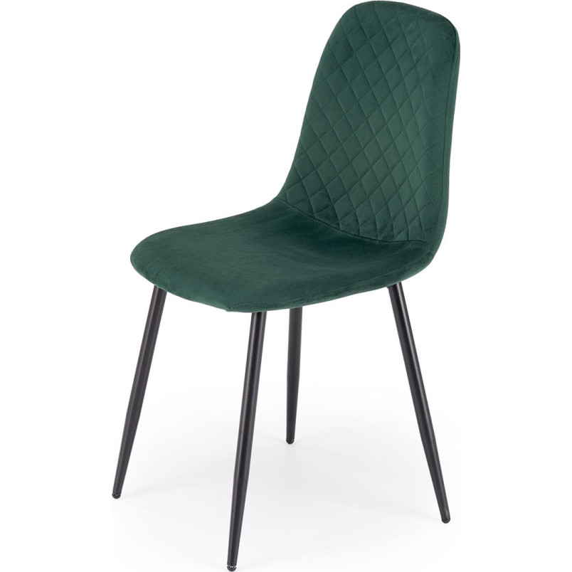 Krzesło welurowe zielone K608 Halmar | Komfort i styl
