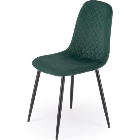 Krzesło welurowe zielone K608 Halmar | Komfort i styl