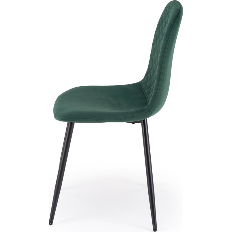 Krzesło welurowe zielone K608 Halmar | Komfort i styl