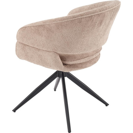 Krzesło muszelka obrotowe cappuccino Halmar K602 - Komfort i styl!