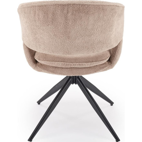 Krzesło muszelka obrotowe cappuccino Halmar K602 - Komfort i styl!