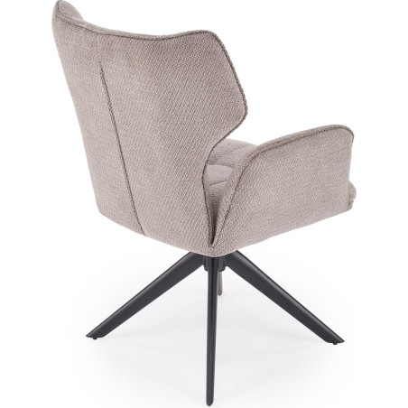 Fotel obrotowy pikowany K601 popiel Halmar | Komfort i styl