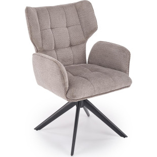 Fotel obrotowy pikowany K601 popiel Halmar | Komfort i styl