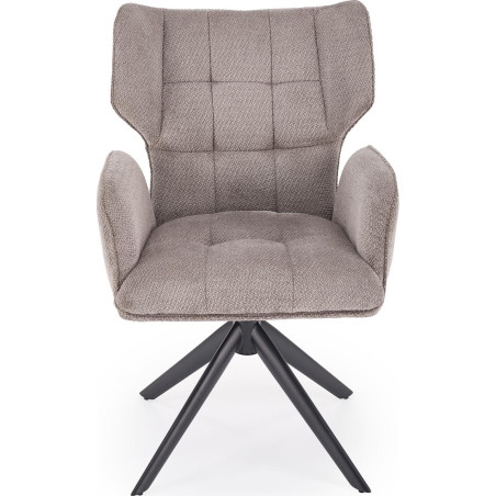 Fotel obrotowy pikowany K601 popiel Halmar | Komfort i styl