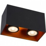 Lampa spot podwójna Bodibis czarno-miedziana Lucide | Kup teraz!